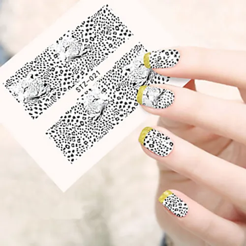 Cheetah Leopard Animal Print Nail Decal