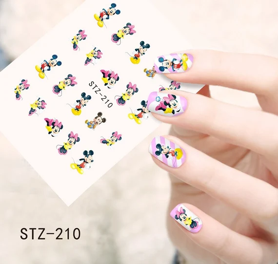 Mickey Mouse Minnie Mouse Nail Decal