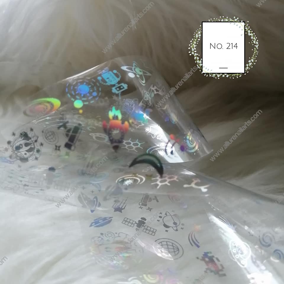 Holographic Foil Nail Transfer