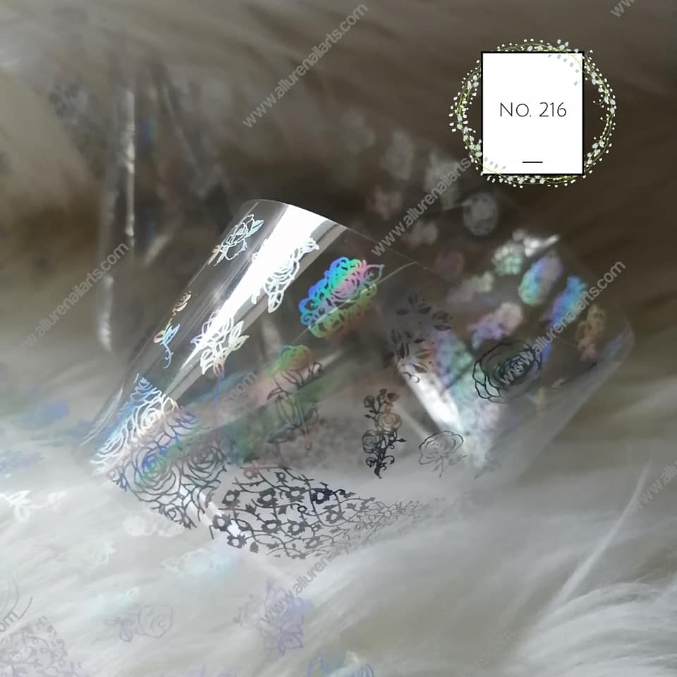 Holographic Foil Nail Transfer