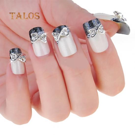 PB05 - Bows Rhinestones Charms Nail Art Decoration