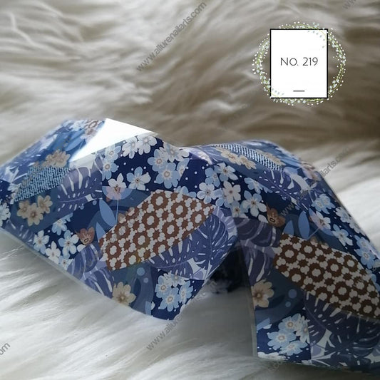 Floral Foil Nail Transfer