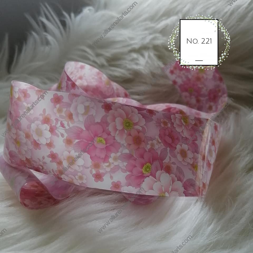 Floral Foil Nail Transfer