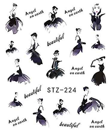 Lady Fashion Nail Decal