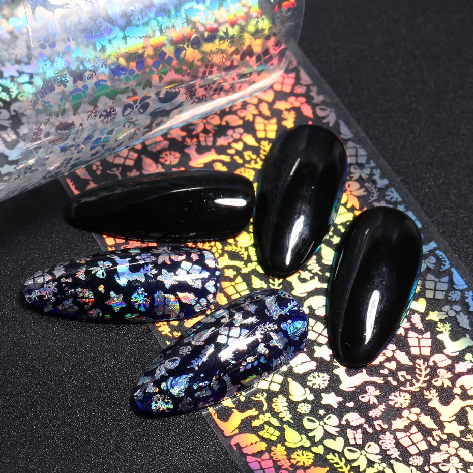 Holographic Christmas 10pcs Foil Set Box