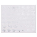Silver Metallic Lips Mouth Nail Decal
