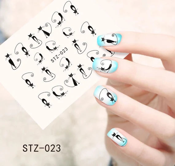 Cat Nail Decal