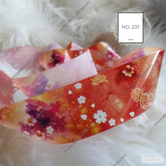 Floral Foil Nail Transfer
