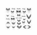Black Lace Nail Decal