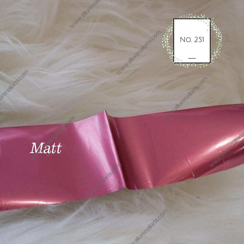 Metallic Foil Nail Transfer
