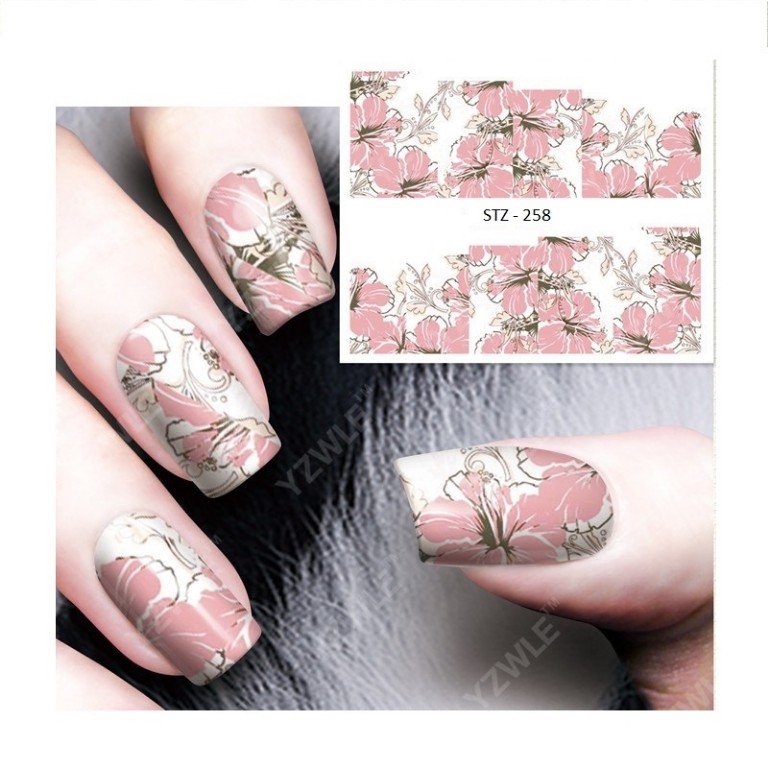 Flower Nail Decal