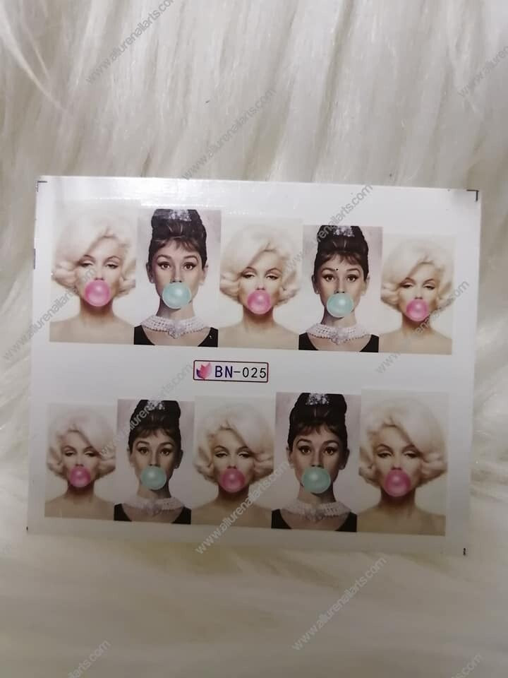 Marilyn Monroe Nail Decal