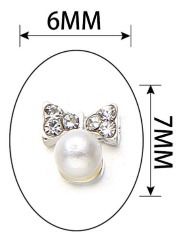 Bow Rhinestones Charms Nail Art Decoration