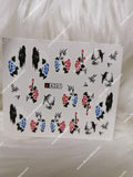 Flower Nail Decal A261-334 Range