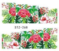 Tropical Flower Nail Decal