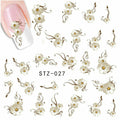 Flower Twirl Nail Decal