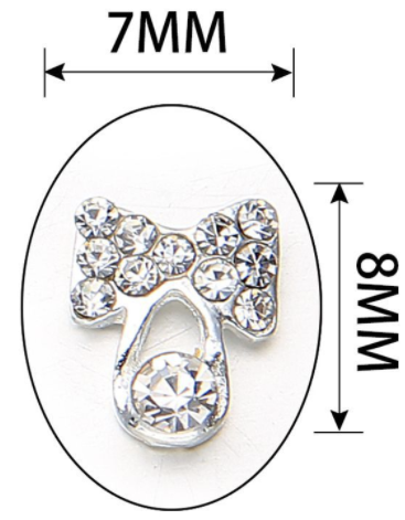 Bow Rhinestones Charms Nail Art Decoration