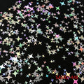 Mixed Silver Stars Sequin Jars