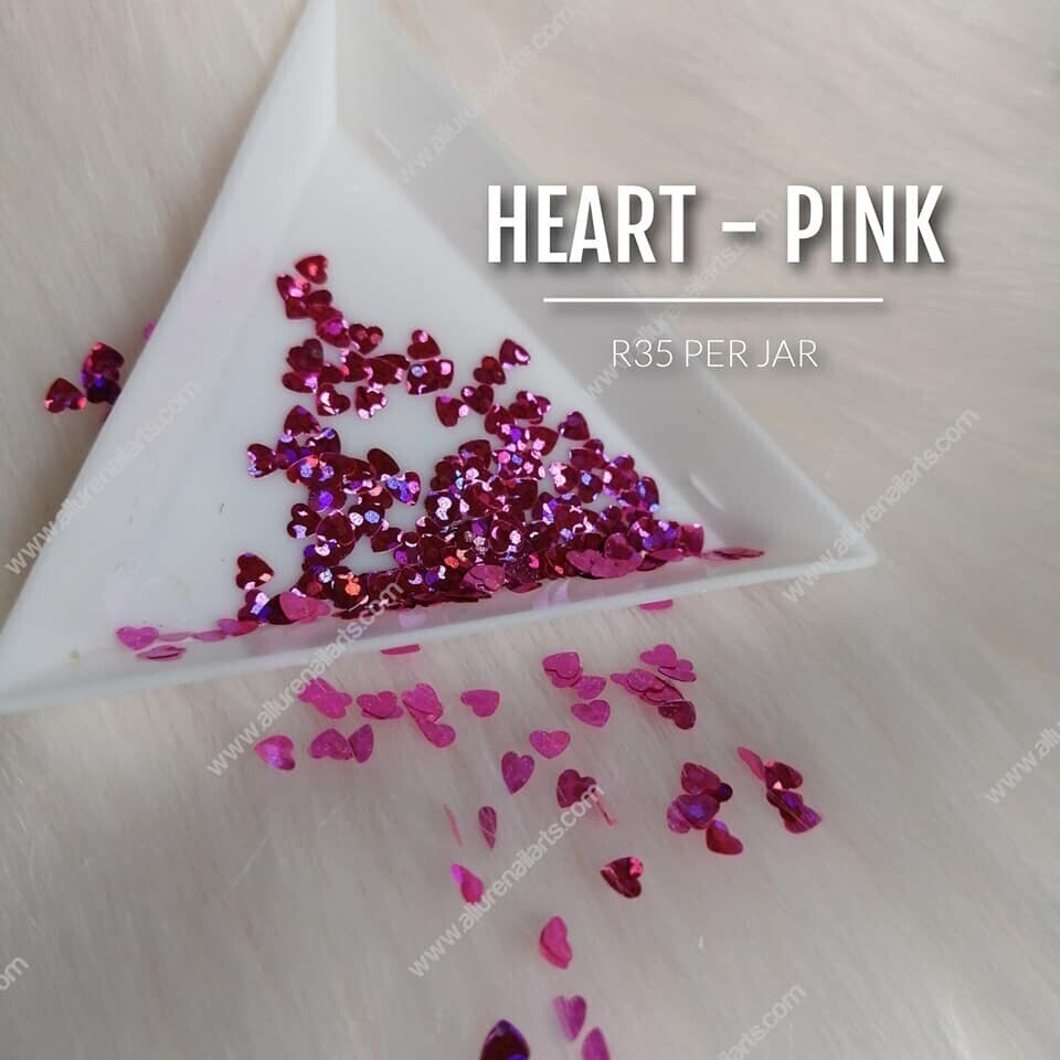 Heart Sequin Jars