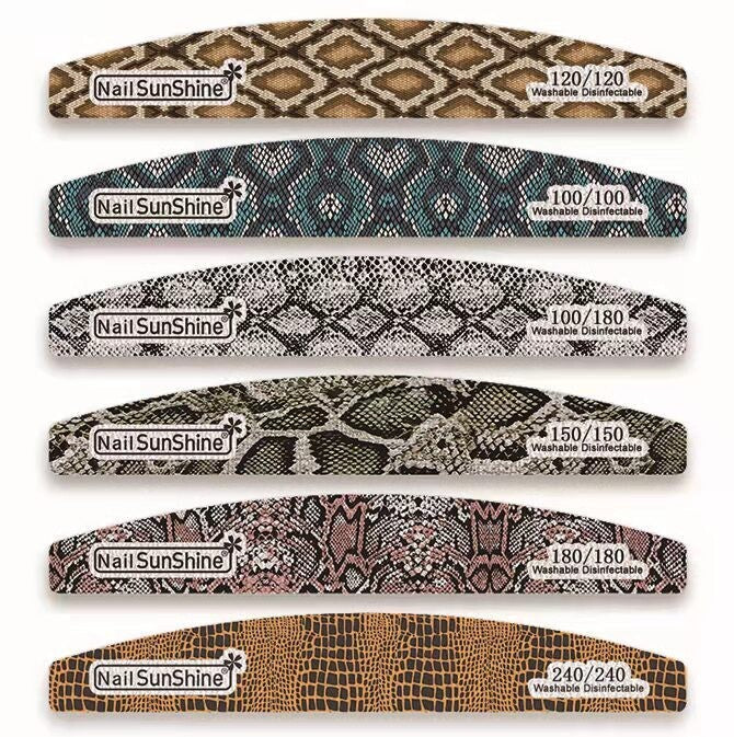 Nail Sunshine Snakeprint Halfmoon Thick Nail File