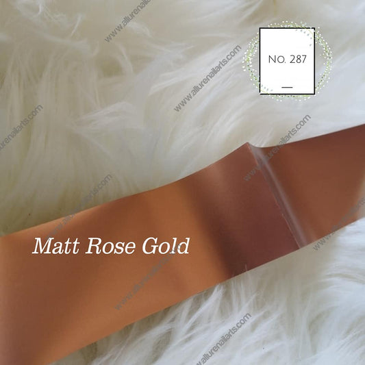 Matt Rose Gold Foil Nail Transfer