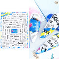 Words Text Letter Nail Sticker