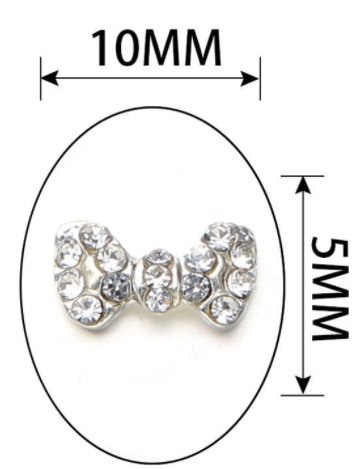 Bow Rhinestones Charms Nail Art Decoration