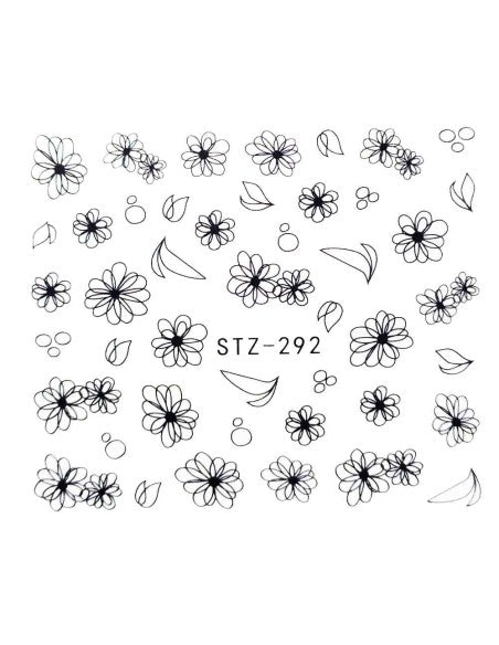 Flower Nail Decal