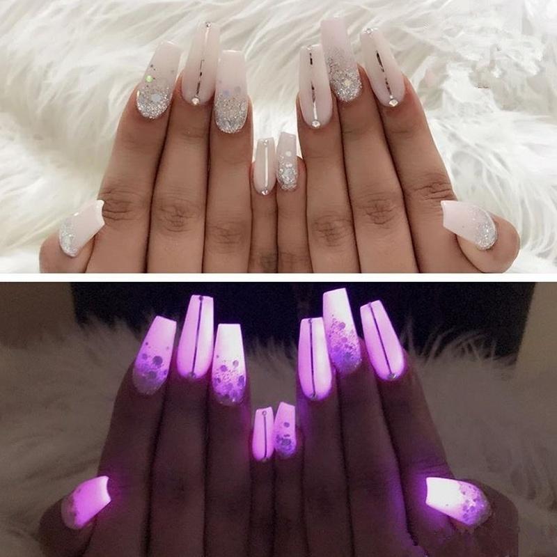 Pink Glow in the dark powder