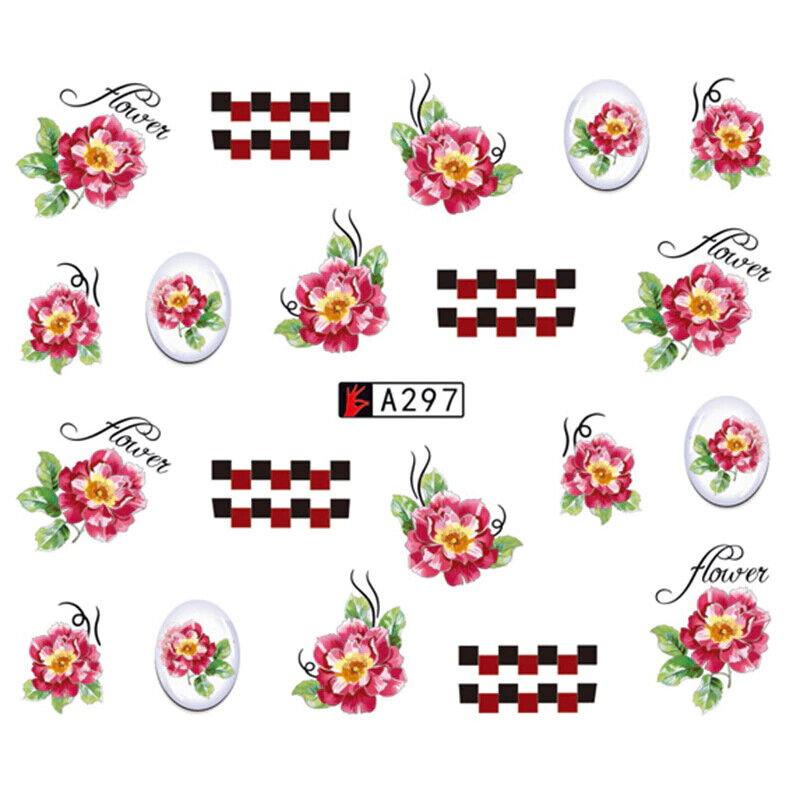 Flower Nail Decal A261-334 Range