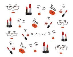 Face Make up Nail Decal
