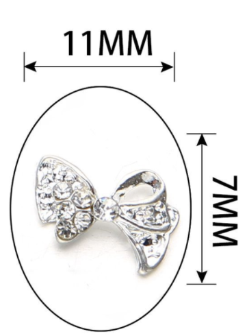 Bow Rhinestones Charms Nail Art Decoration