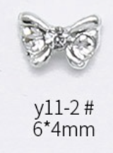 Bow Crown Rhinestones Charms Nail Art Decoration