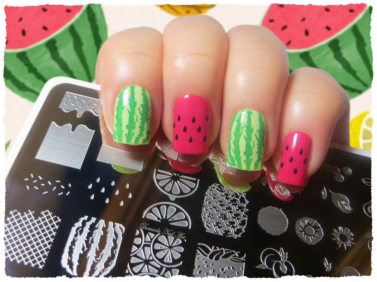 Tropical Punch Fruit Born Pretty Stamping Plate - L004