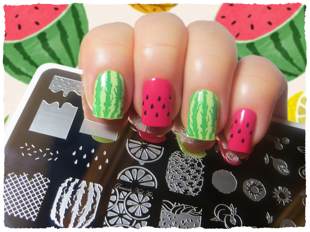 Tropical Punch Fruit Born Pretty Nail Stamping Plate - L004
