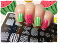 Tropical Punch Fruit Born Pretty Nail Stamping Plate - L004