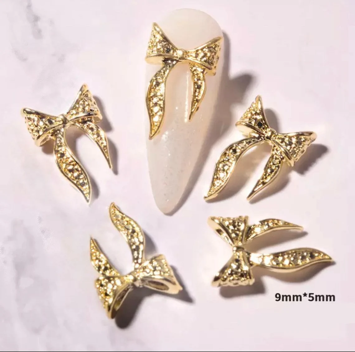 PB02-3 - Bow Rhinestones Charms Nail Art Decoration