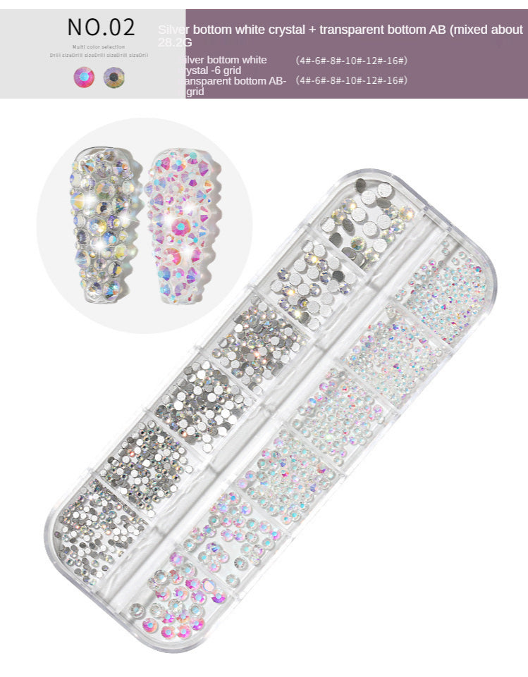 AB Crystal Nail Art Rhinestones Decoration