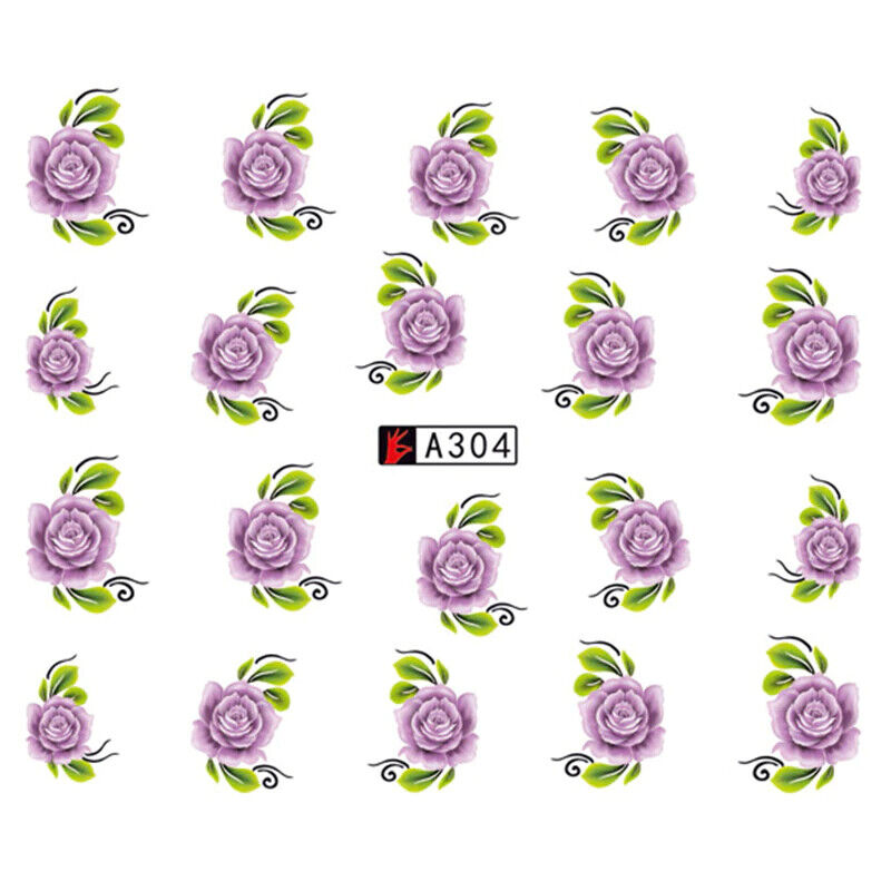 Flower Nail Decal A261-334 Range
