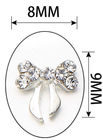 Bow Rhinestones Charms Nail Art Decoration