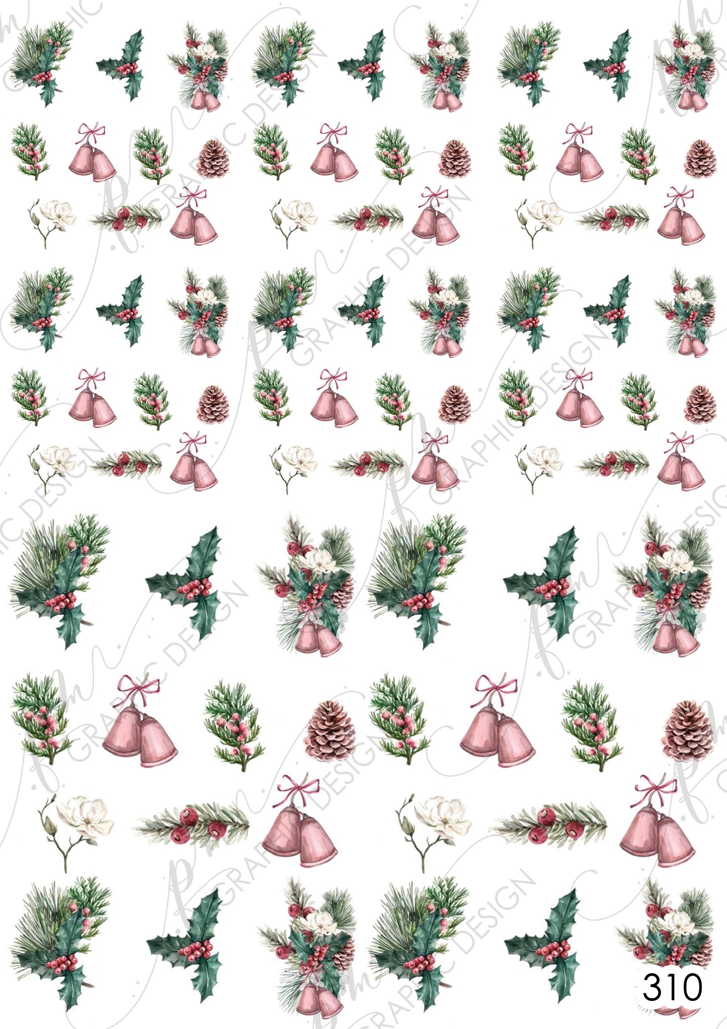 Christmas Nail Art Decal