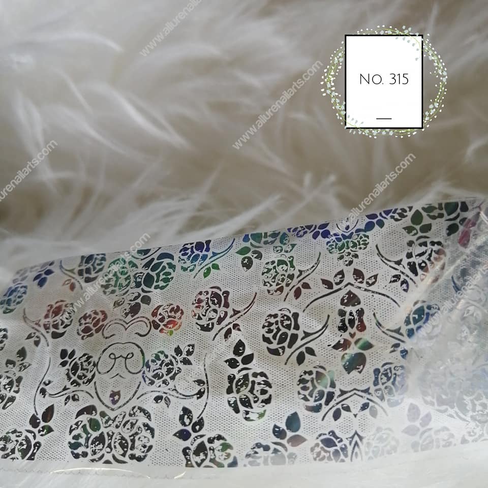 Holographic Foil Nail Transfer