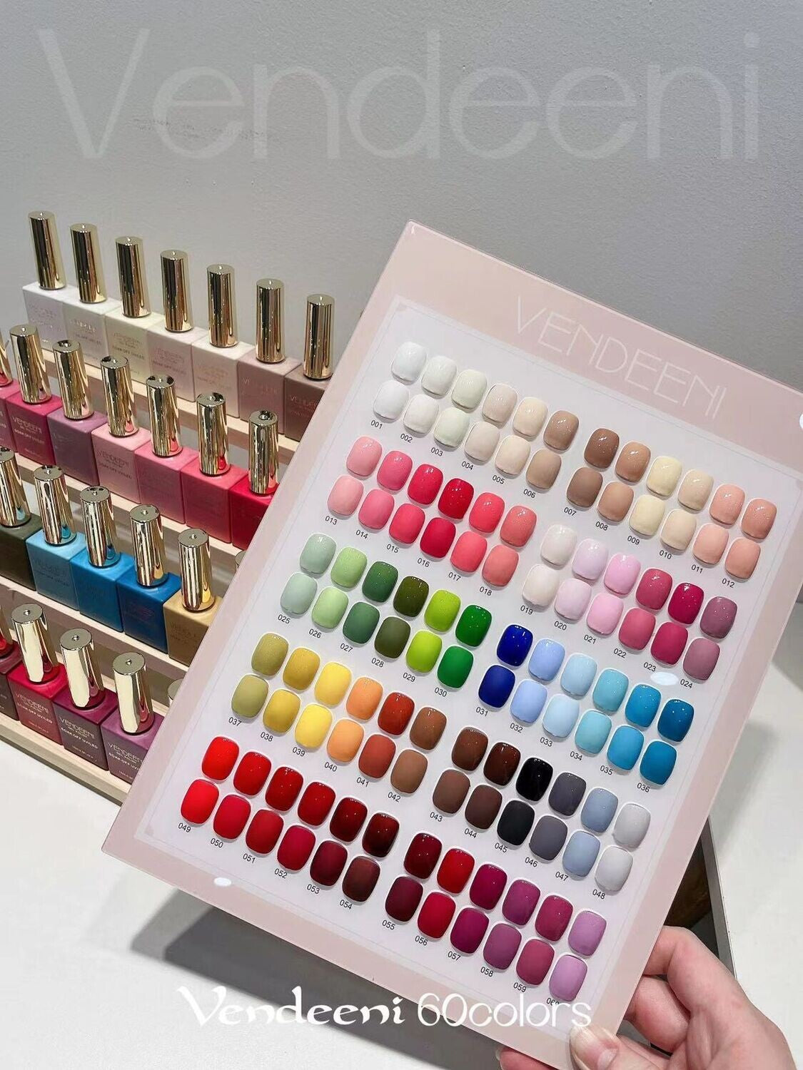 Vendeeni 60 Colours Set + Free Colour Chart