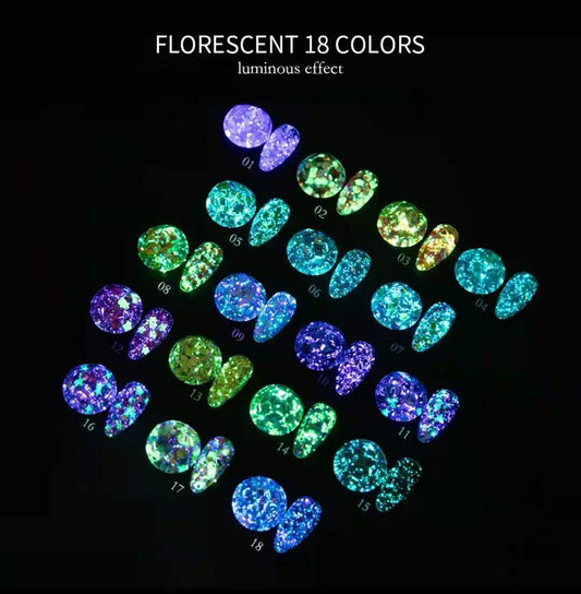 Glow in the dark Glitter Gel 10g