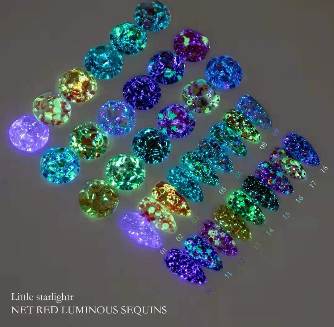 Glow in the dark Glitter Gel 10g