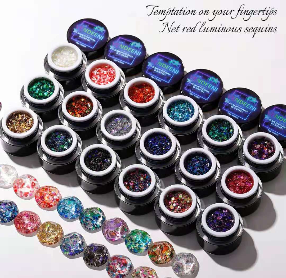 Glow in the dark Glitter Gel 10g