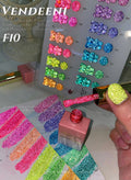 Reflective Diamond Chipping Gel Polish 15ml - F10 Set FREE SHIPPING