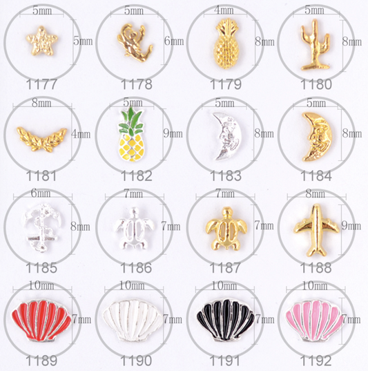 Tropical Summer Rhinestones Charms Nail Art Decoration