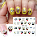 Cartoon Sponge Bob Nail Decal