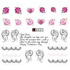 Flower Nail Decal A261-334 Range